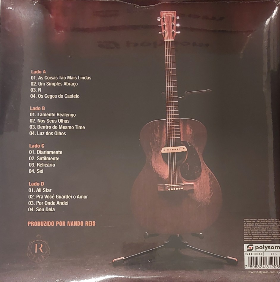 Nando Reis - Álbum : Voz E Violão - No Recreio - Volume 1 - Imagem 2