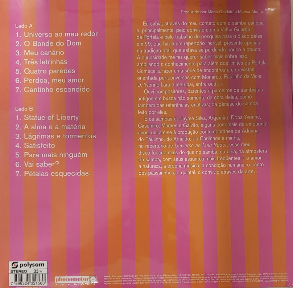 Marisa Monte - Álbum : Universo Ao Meu Redor - Imagem 2