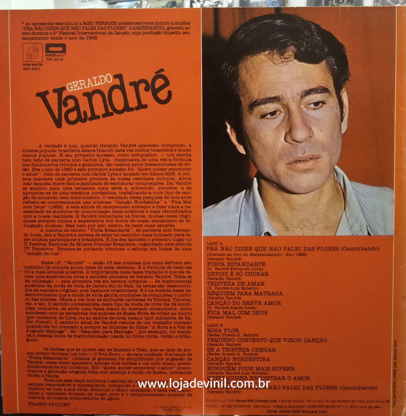 Geraldo Vandré – Pra Não Dizer Que Não Falei Das Flores - Imagem 2