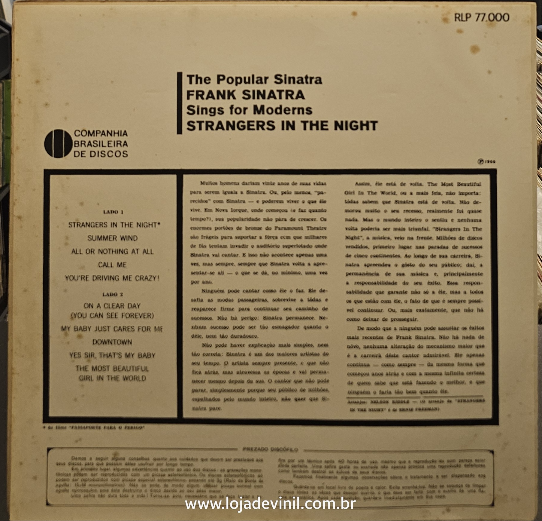 Frank Sinatra – Strangers In The Night - Imagem 2